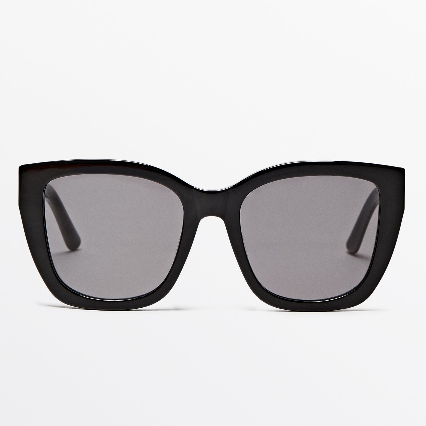 цена Солнцезащитные очки Massimo Dutti Square, черный