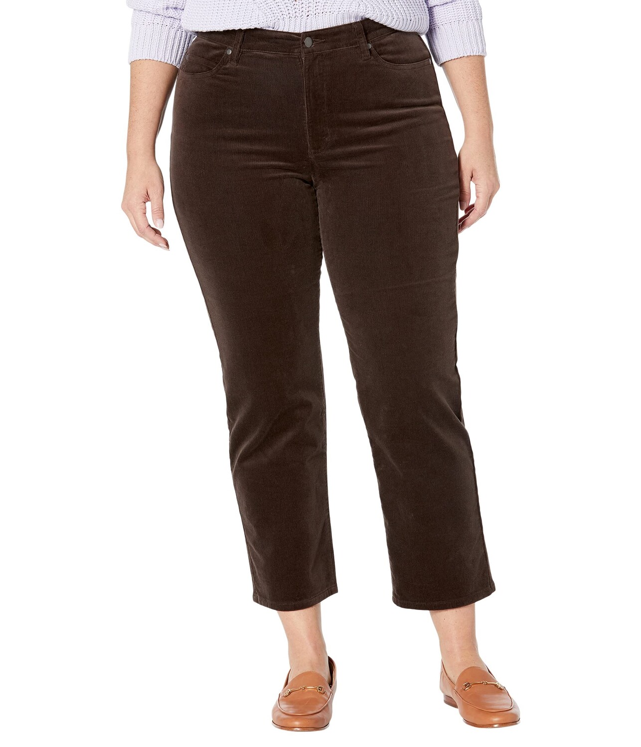 

Джинсы Eileen Fisher, High-Waisted Straight Ankle Jeans in Coffee