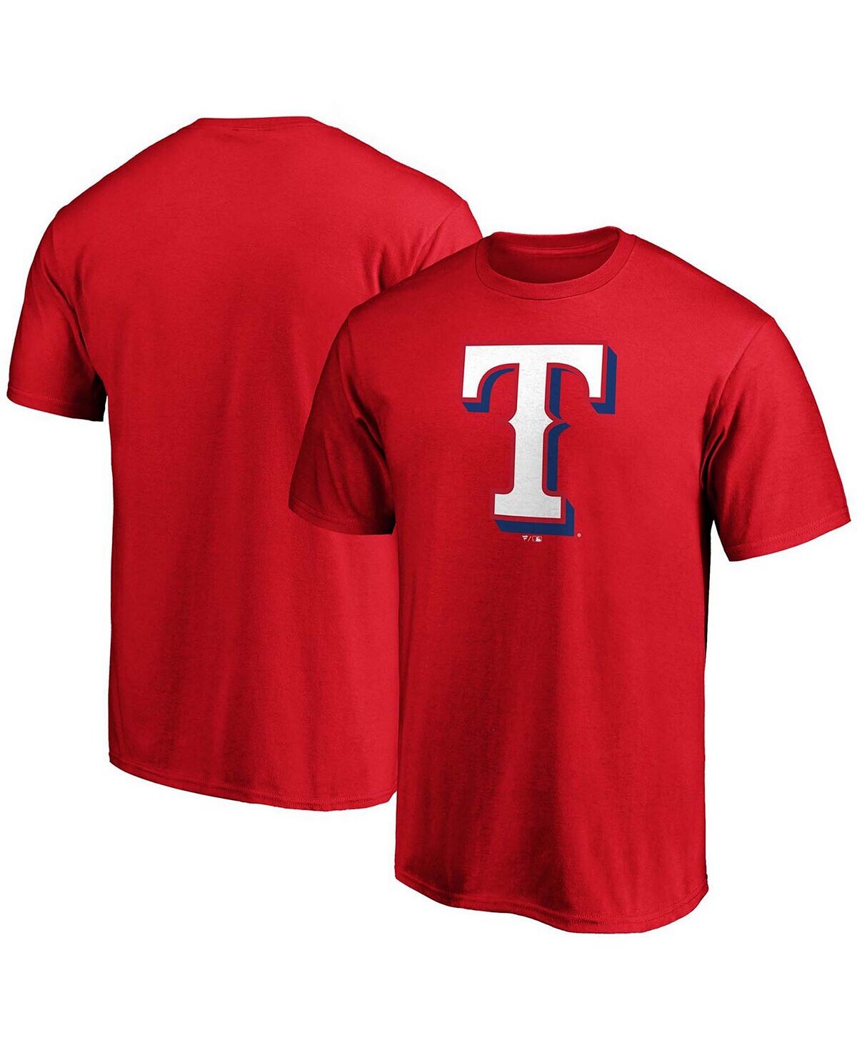 

Мужская красная футболка с официальным логотипом texas rangers Fanatics, красный
