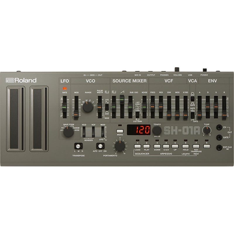 Синтезатор серии Roland SH-01A Boutique с секвенсором SH-01A Boutique Series Synthesizer With Sequencer синтезаторы behringer 182 sequencer