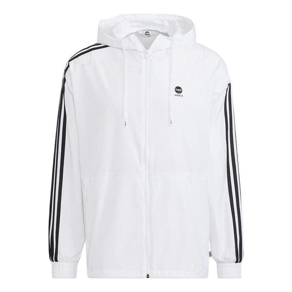 

Куртка Adidas neo Stripe Logo Zipper Hooded White, Белый