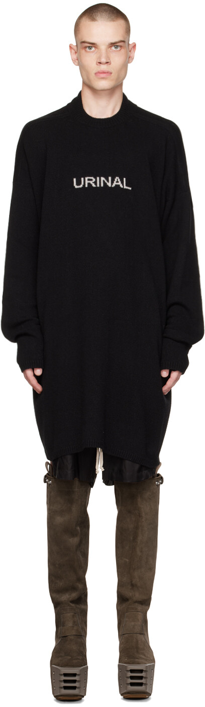 

Черный свитер Tommy из переработанного кашемира Rick Owens