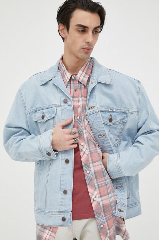 джинсовая куртка wrangler размер m бежевый Джинсовая куртка Wrangler, синий