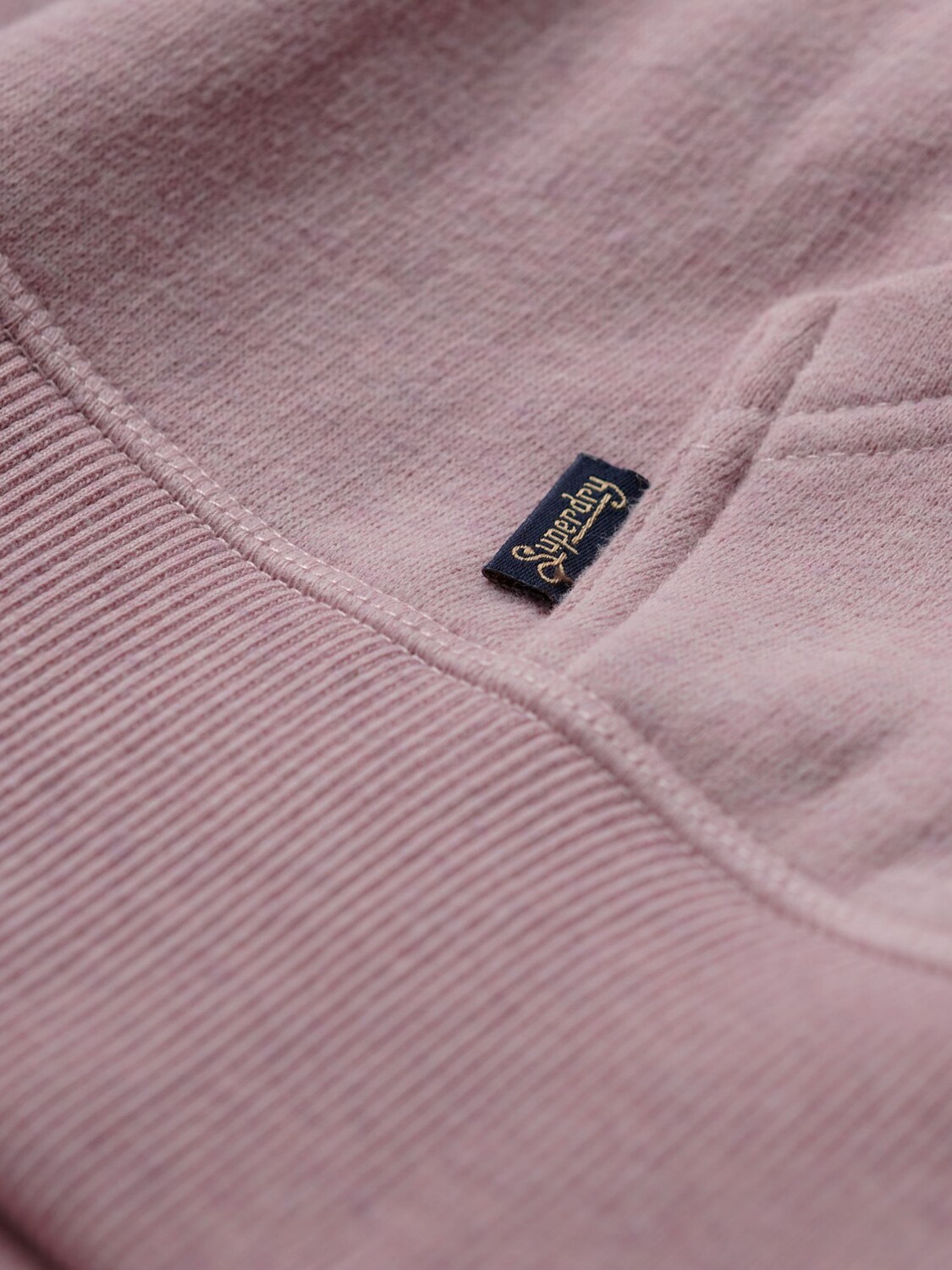 

Толстовка на молнии с логотипом Essential Superdry, ла мягкий розовый марл