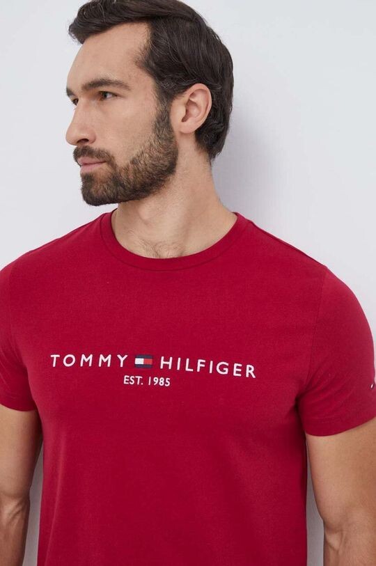 

Футболка Томми Хилфигера Tommy Hilfiger, бордовый, Красный