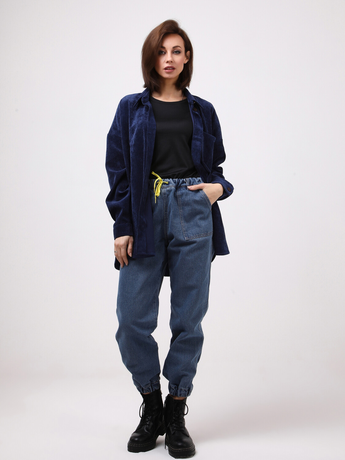 

Блуза Awesome Apparel Button down, синий