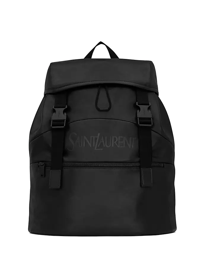 

Рюкзак из зерненой кожи Saint Laurent, черный