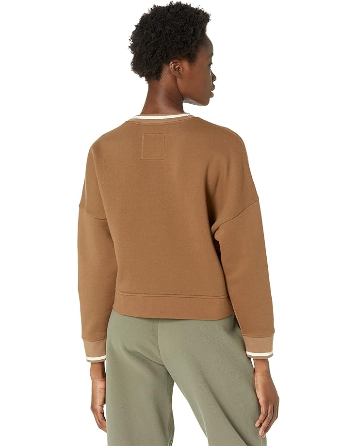 цена Толстовка Madewell Foundational Fleece Cropped Classic Sweatshirt, цвет Weathered Walnut