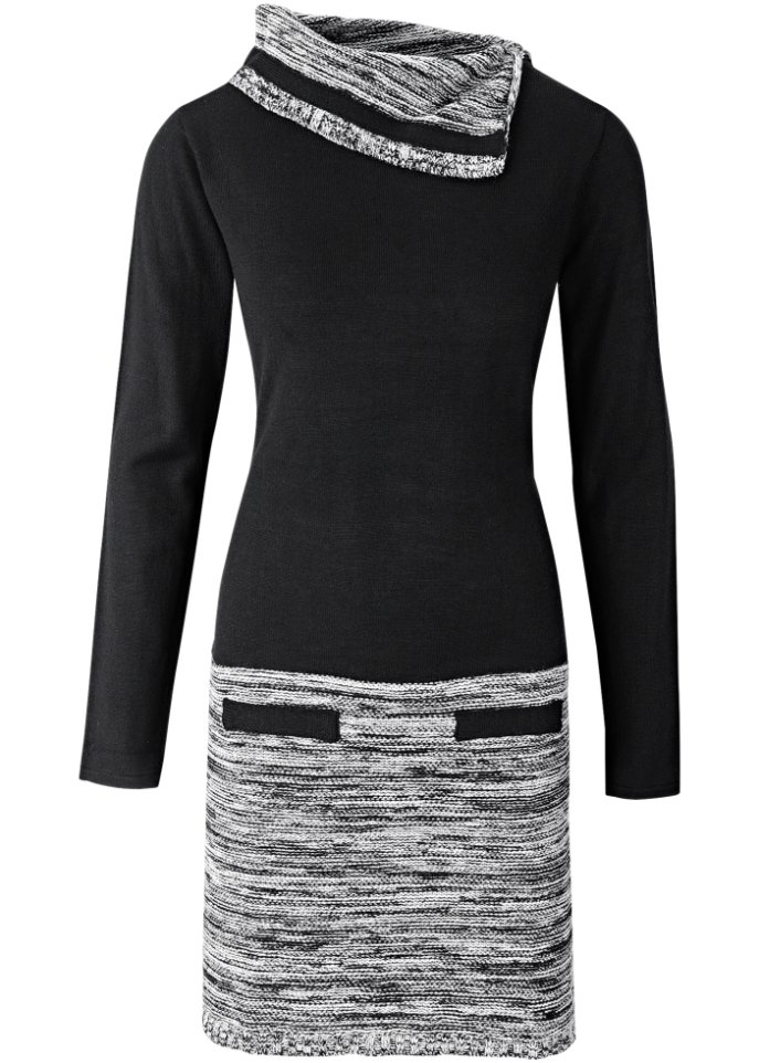Трикотажное платье Bodyflirt Boutique, черный юбка jennyfer пестрая 42 размер