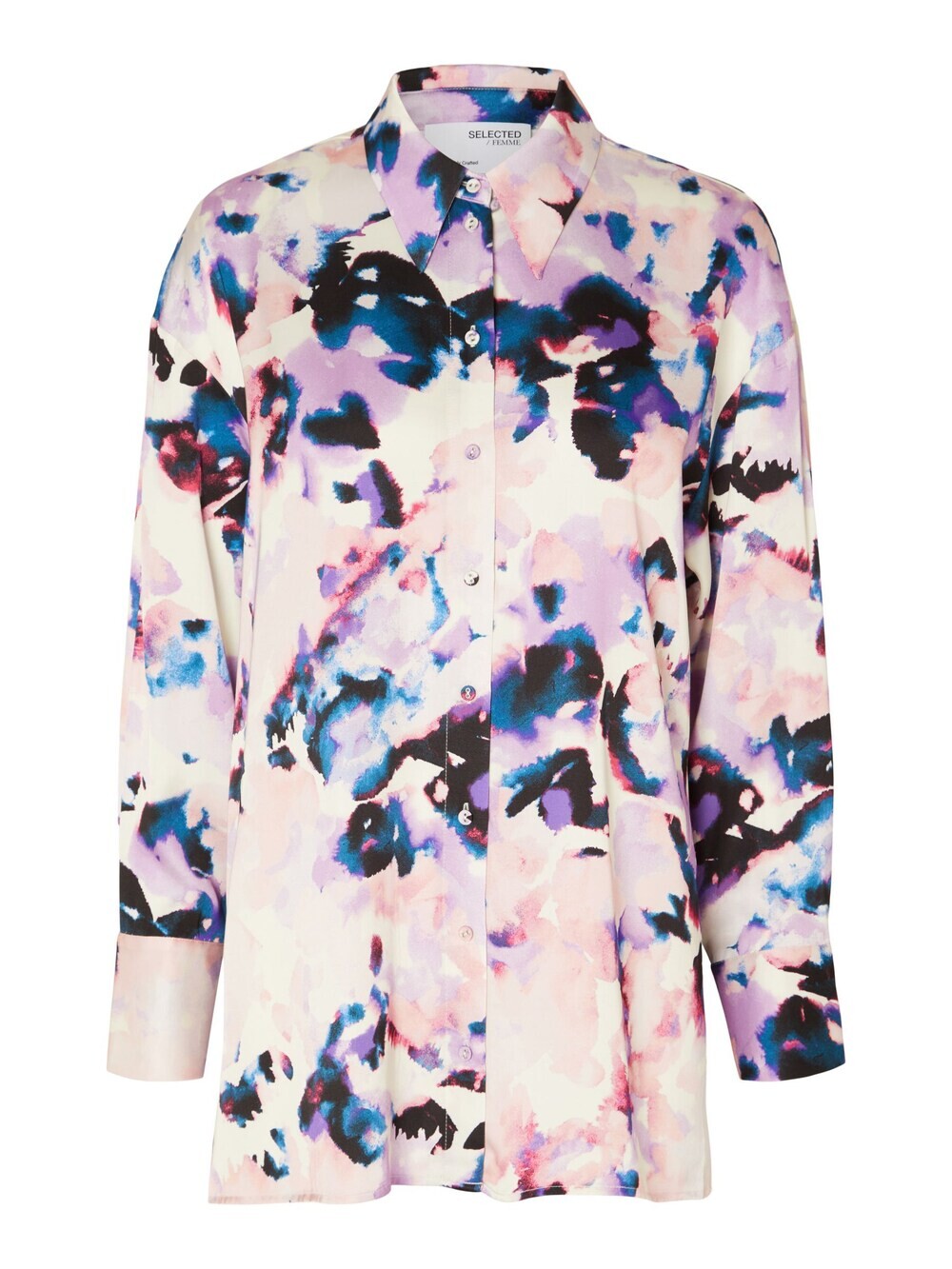 

Блузка Selected Satin, смешанные цвета