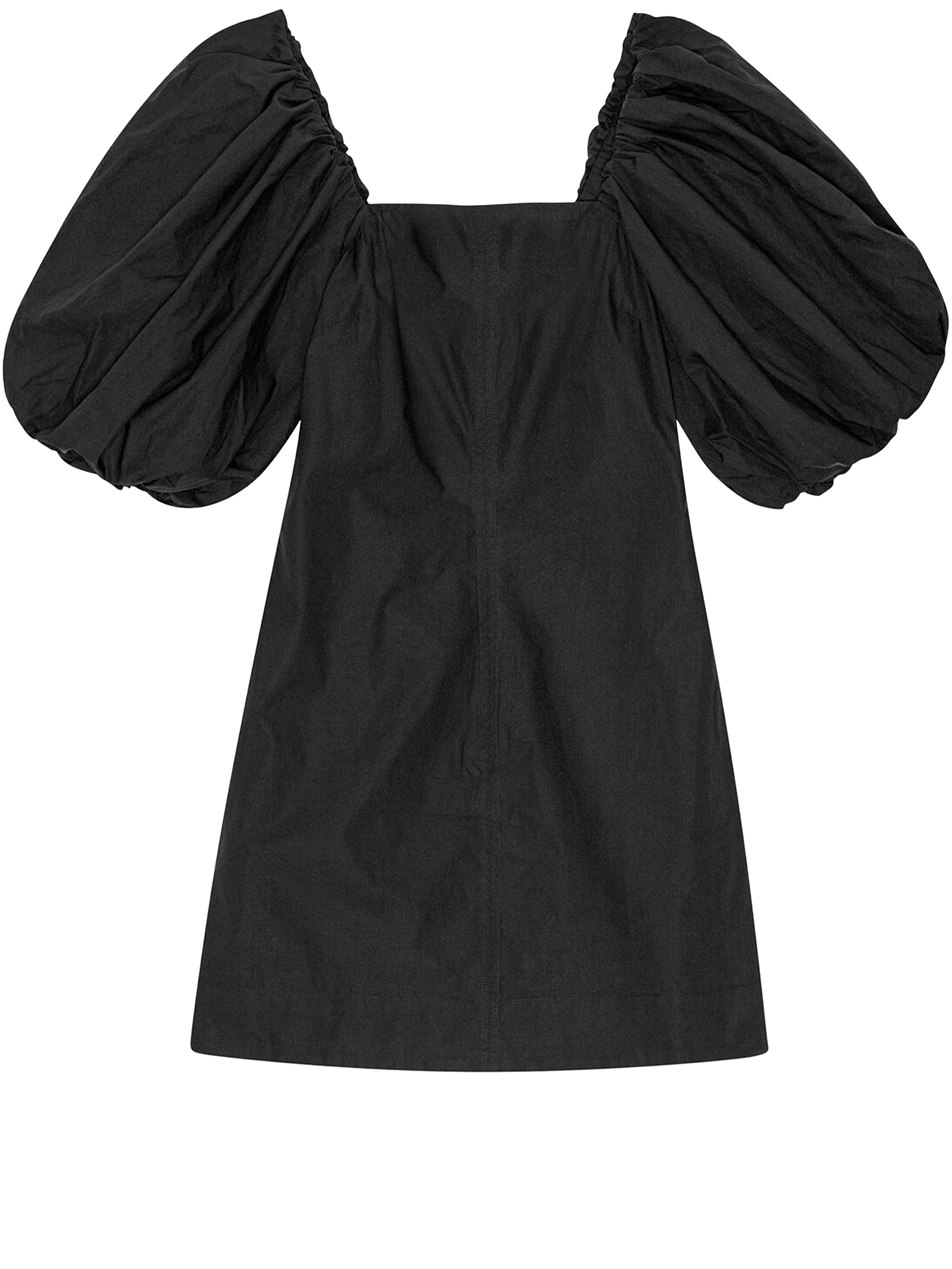 Платье Ganni Mini, черный цена и фото