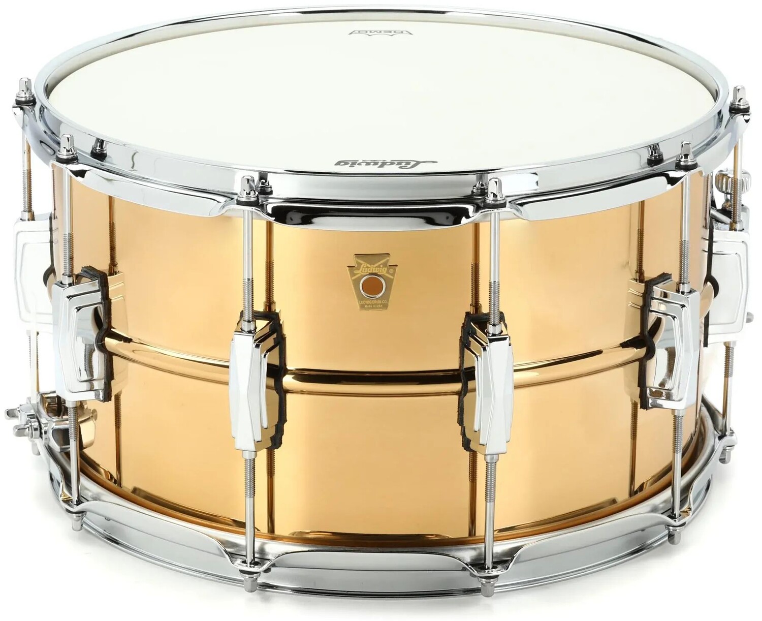 

Гладкий бронзовый малый барабан Ludwig — 8 x 14 дюймов, имперские ушки