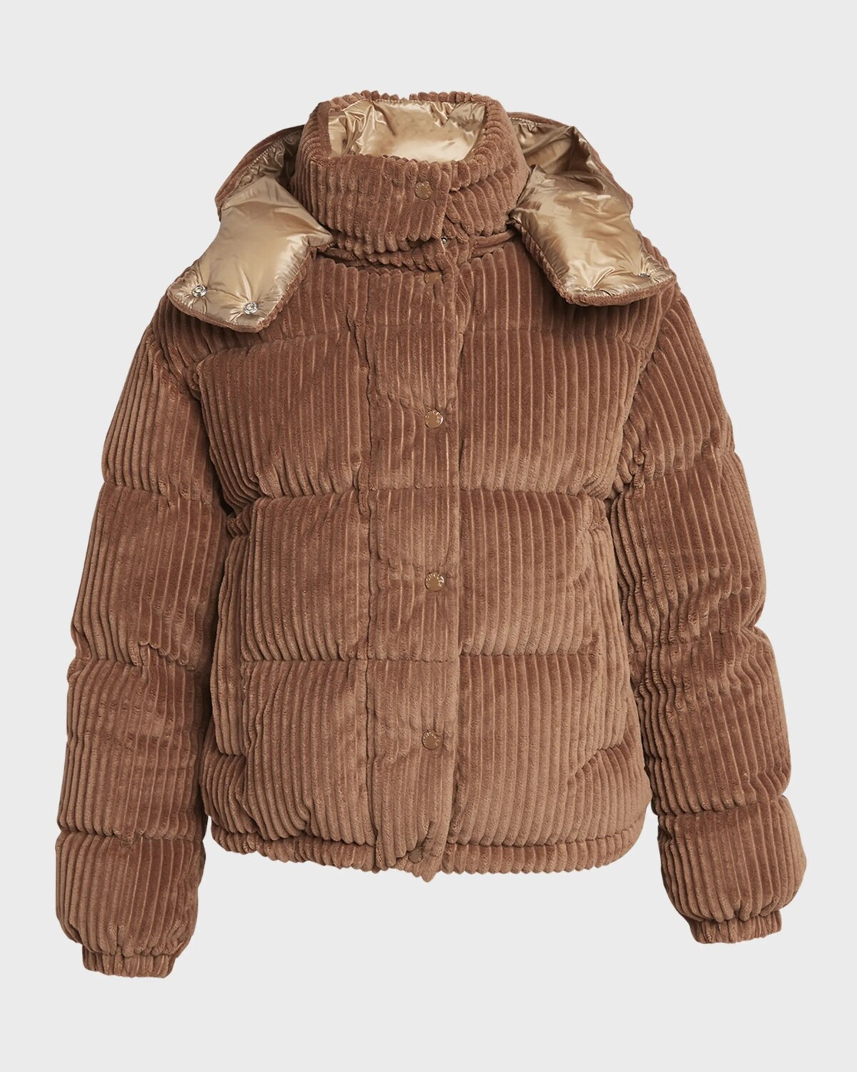 

Бархатная вельветовая куртка-пуховик Daos Moncler, коричневый