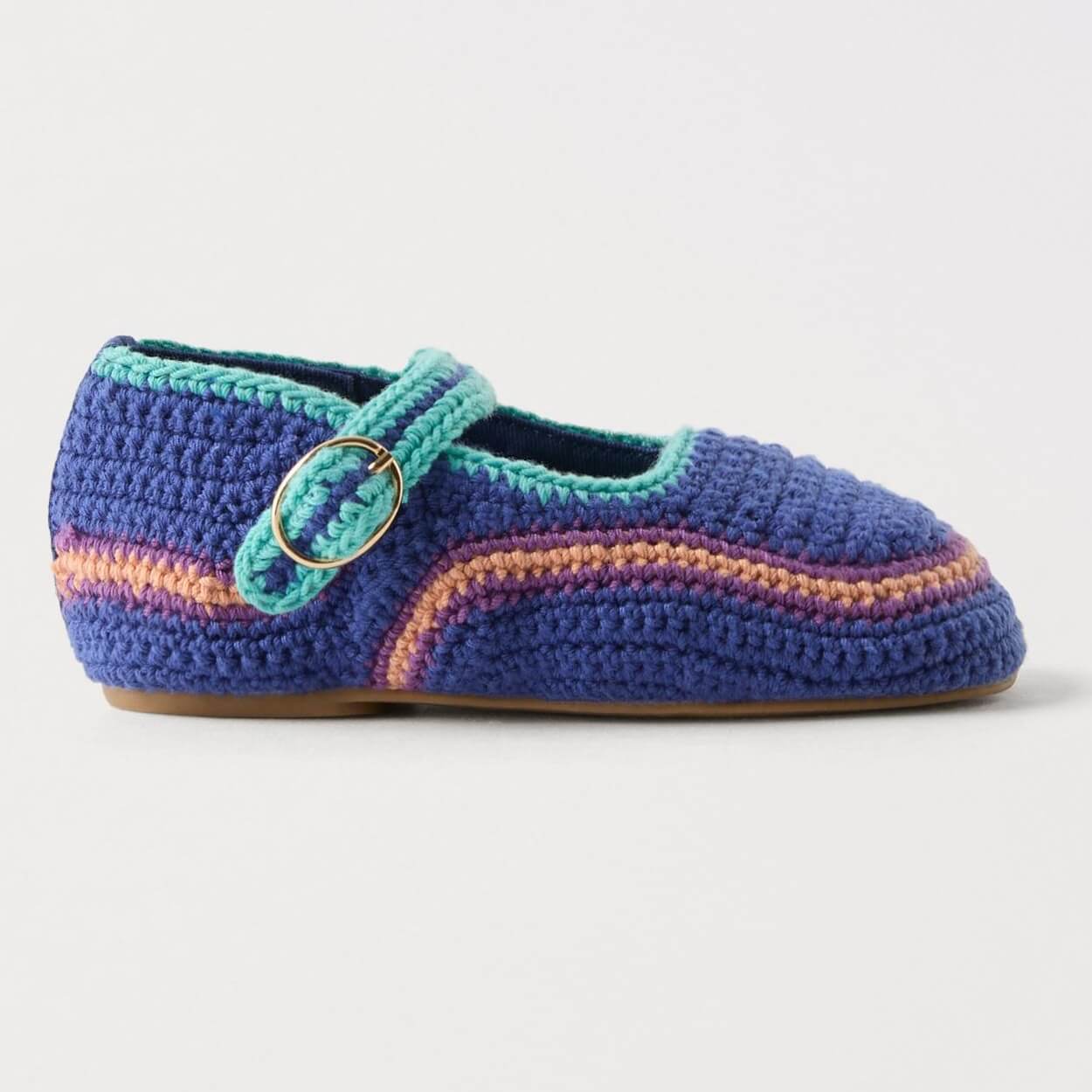 Балетки Zara Crochet, синий