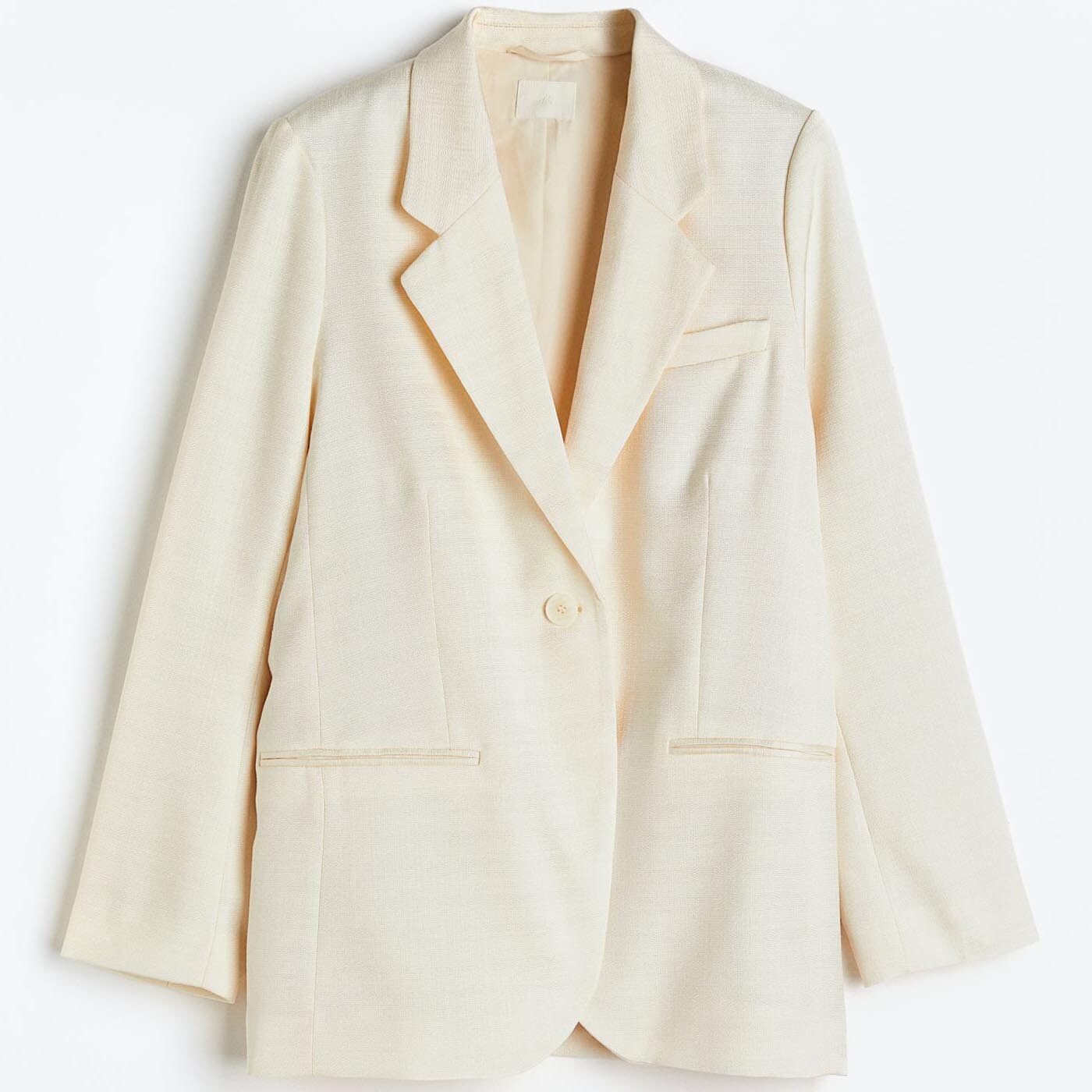 

Пиджак H&M Single-breasted, кремовый
