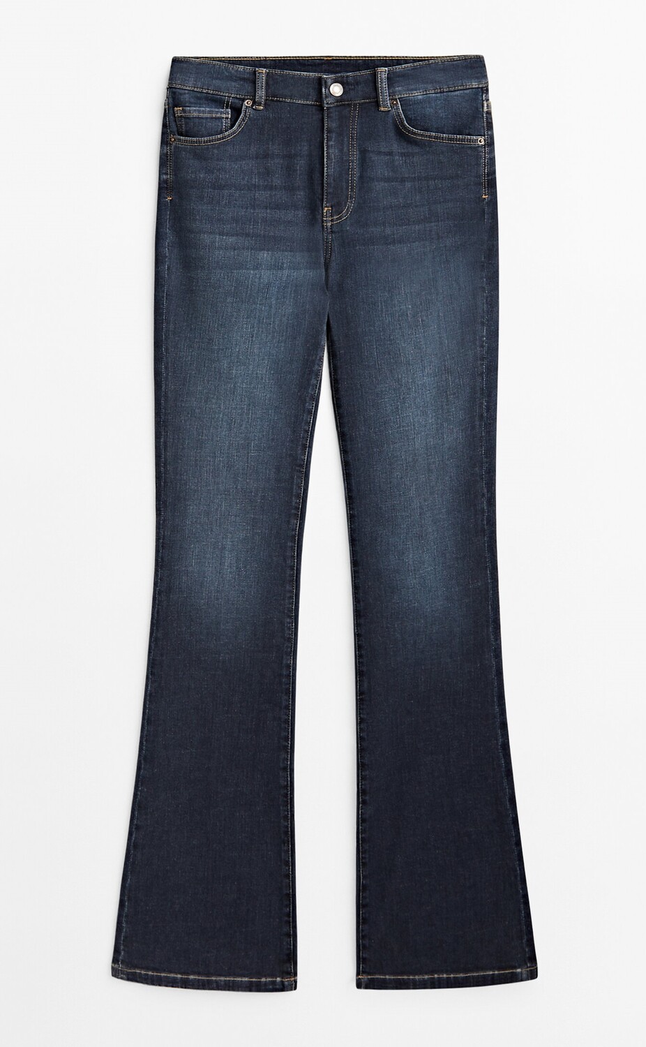 

Джинсы Massimo Dutti Skinny Flare Fit High-waist, синий