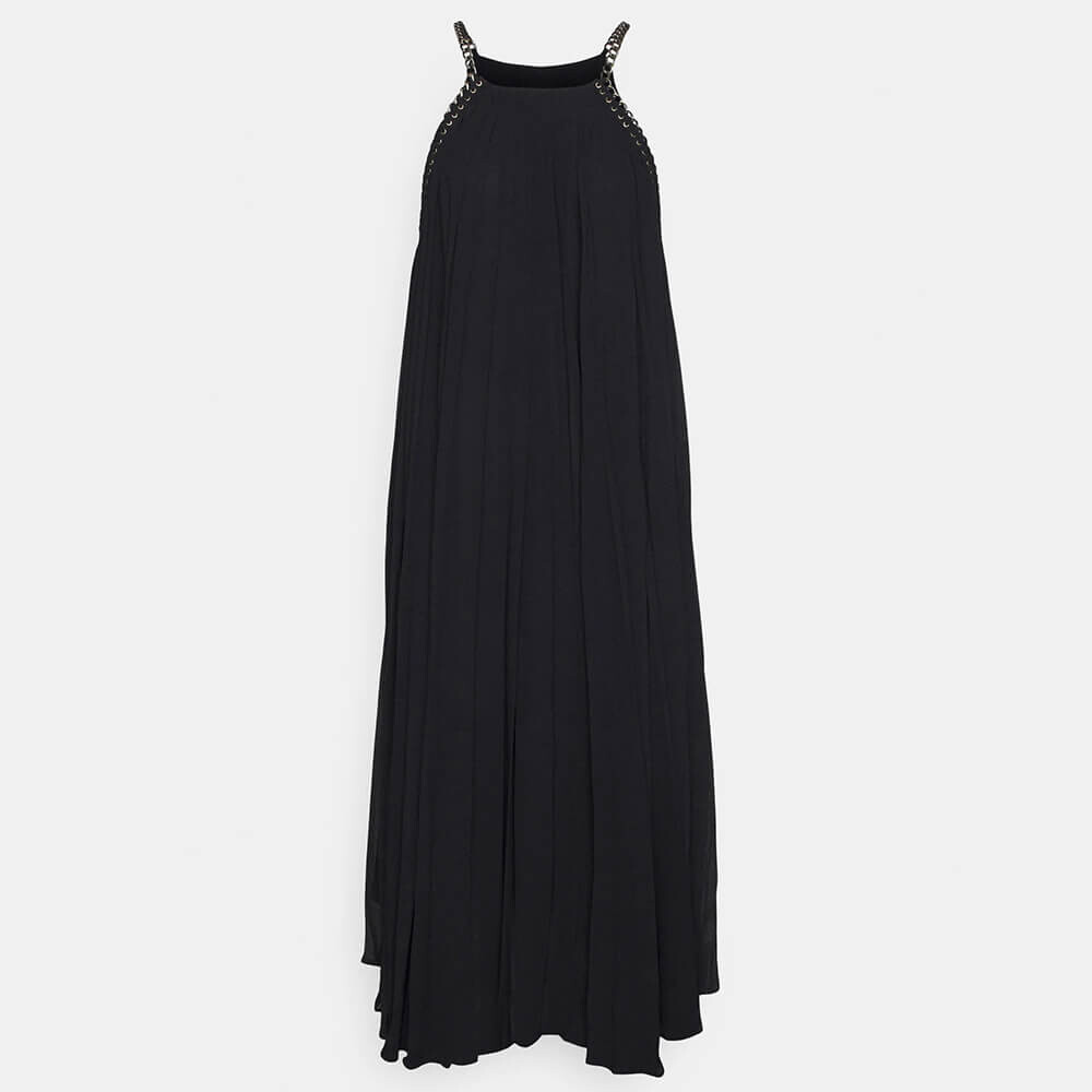 

Платье-миди MICHAEL Michael Kors Pleated Chain, черный