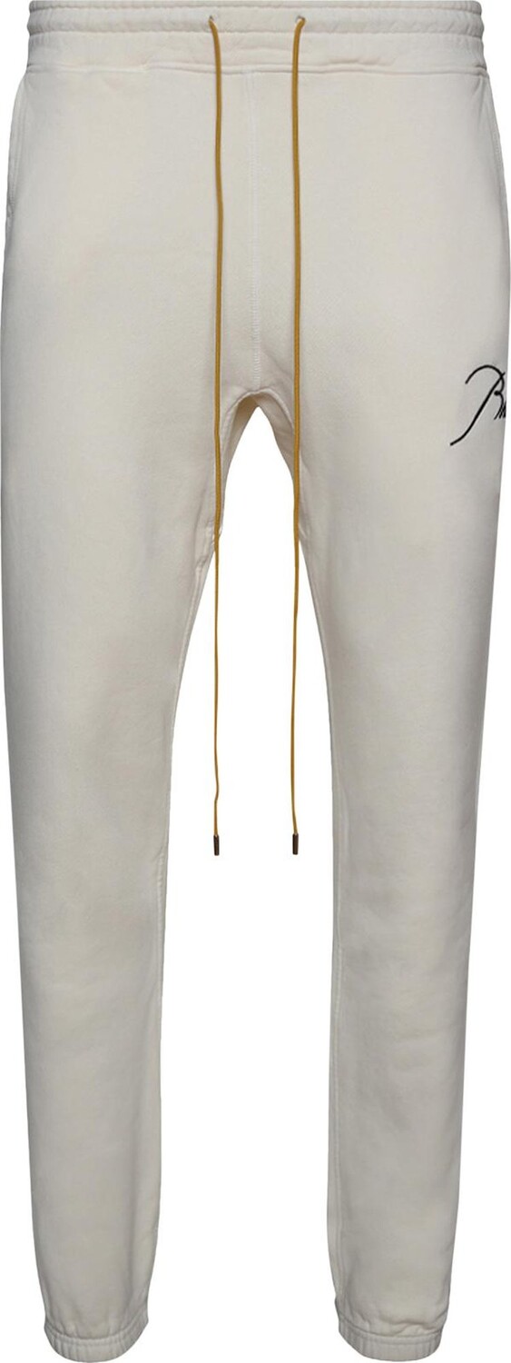 

Брюки Rhude Logo Embroidered Drawstring Track Pants 'Vintage White', белый