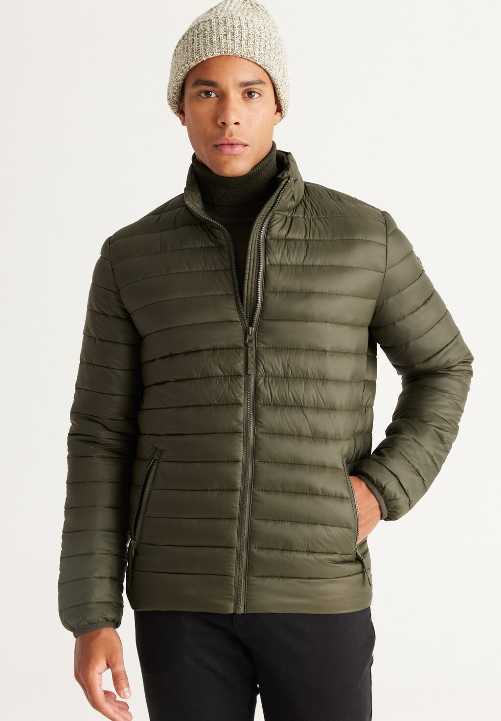 

Демисезонная куртка STANDARD FIT AC&CO / ALTINYILDIZ CLASSICS, цвет khaki