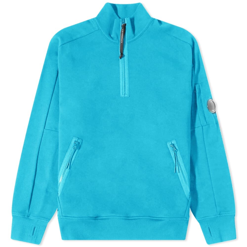 

Толстовка C.P. Company Lens Detail Quarter Zip Sweat, Синий