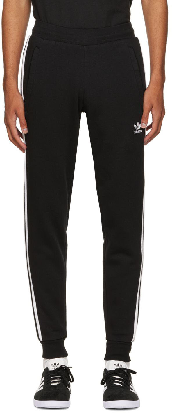 

Черные брюки для отдыха с тремя полосками Adicolor Classics adidas Originals, Черный