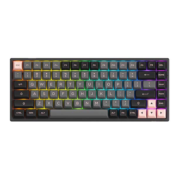 цена Клавиатура беспроводная механическая Akko 3084B Plus CS Jelly Pink Switch, черный
