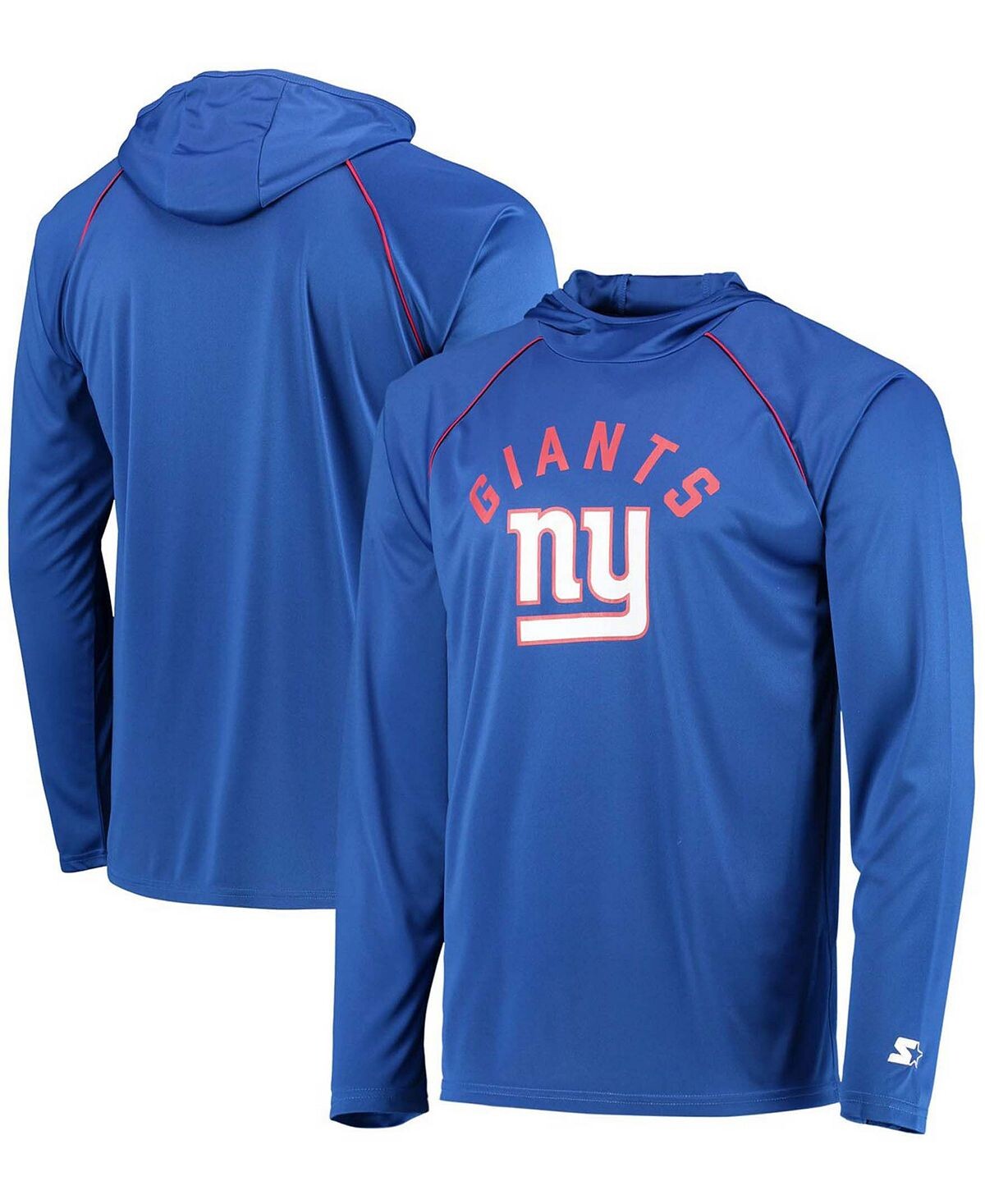 

Мужская футболка с капюшоном royal new york giants raglan с длинным рукавом Starter