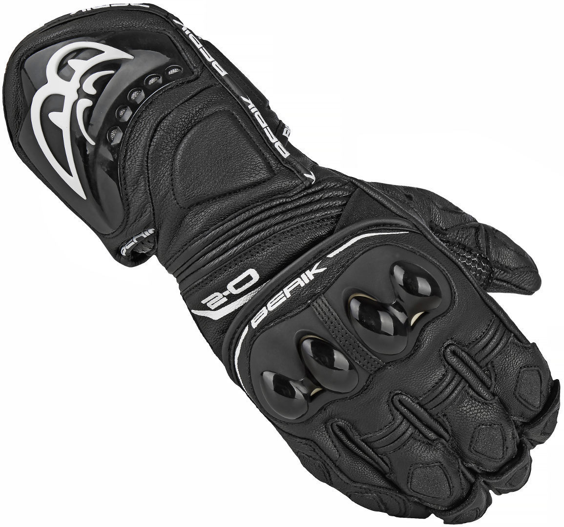 перчатки berik 2 0 st для мотоциклистов белый черный Перчатик Berik Spa для мотоциклистов, черный