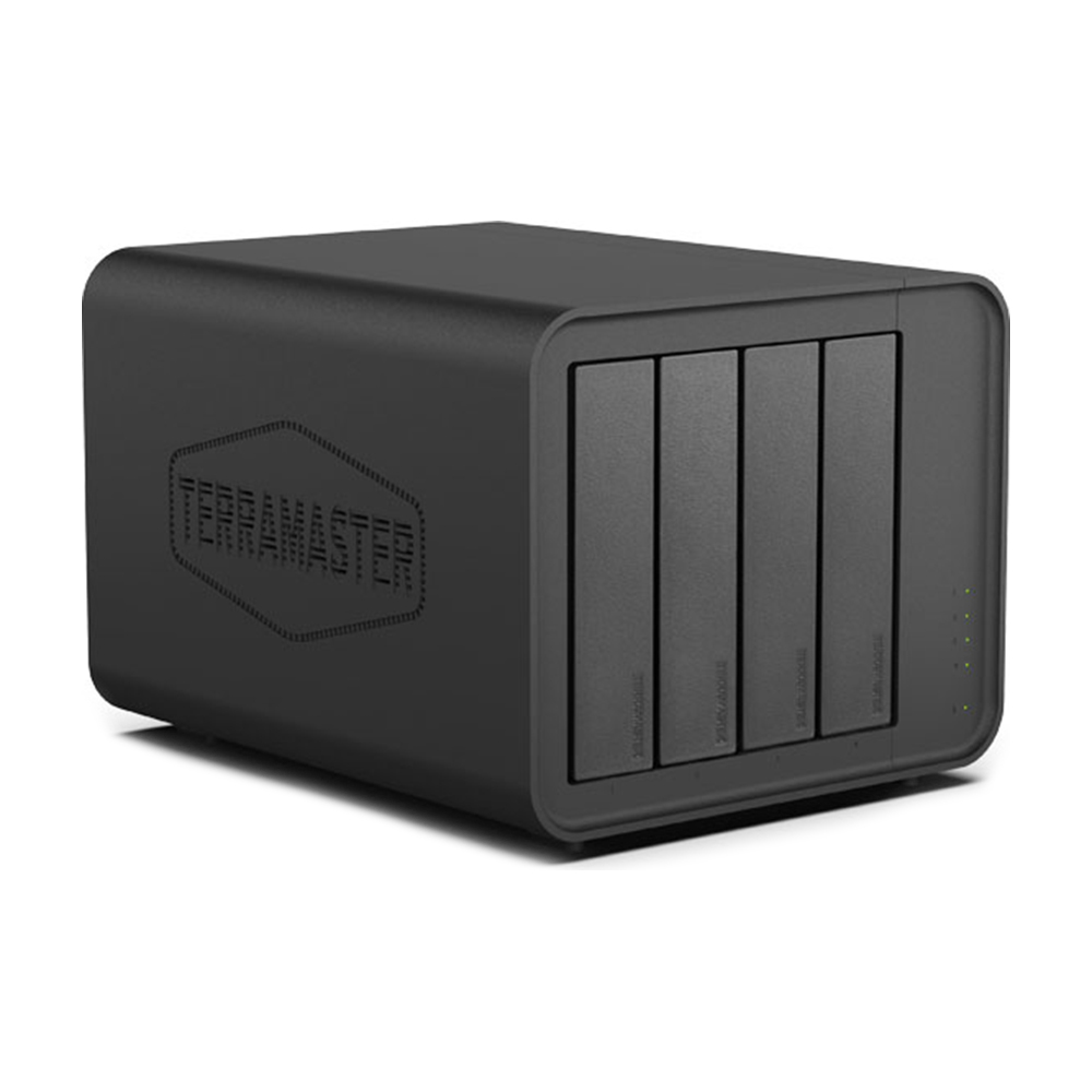 Сетевое хранилище TerraMaster F4-424 Pro, 4 отсека, без дисков, черный