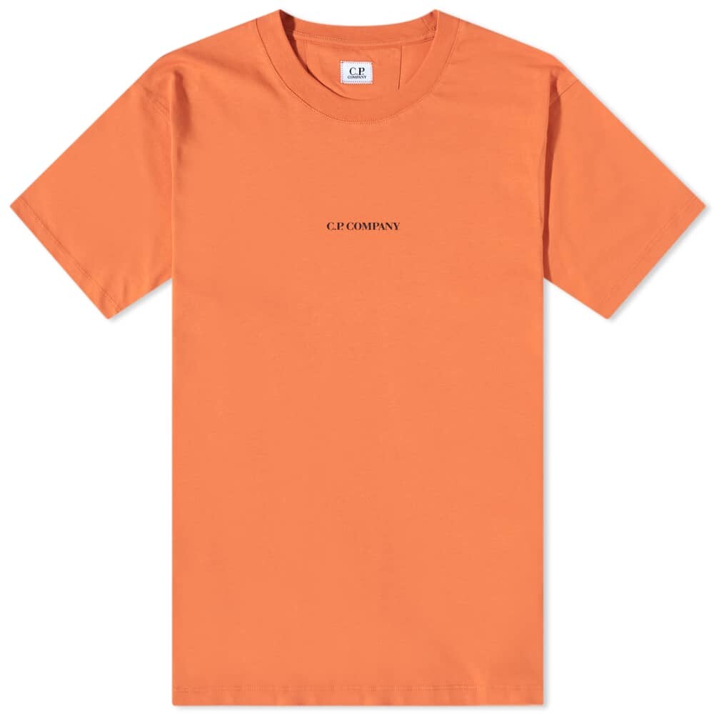 

Футболка C.P. Company Centre Logo Tee, Оранжевый