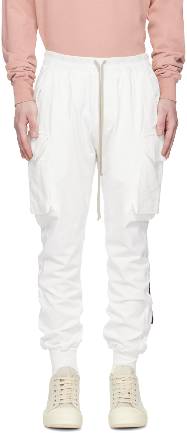 

Брюки-карго с вырезами Off-White Mastodon Rick Owens Drkshdw, Белый