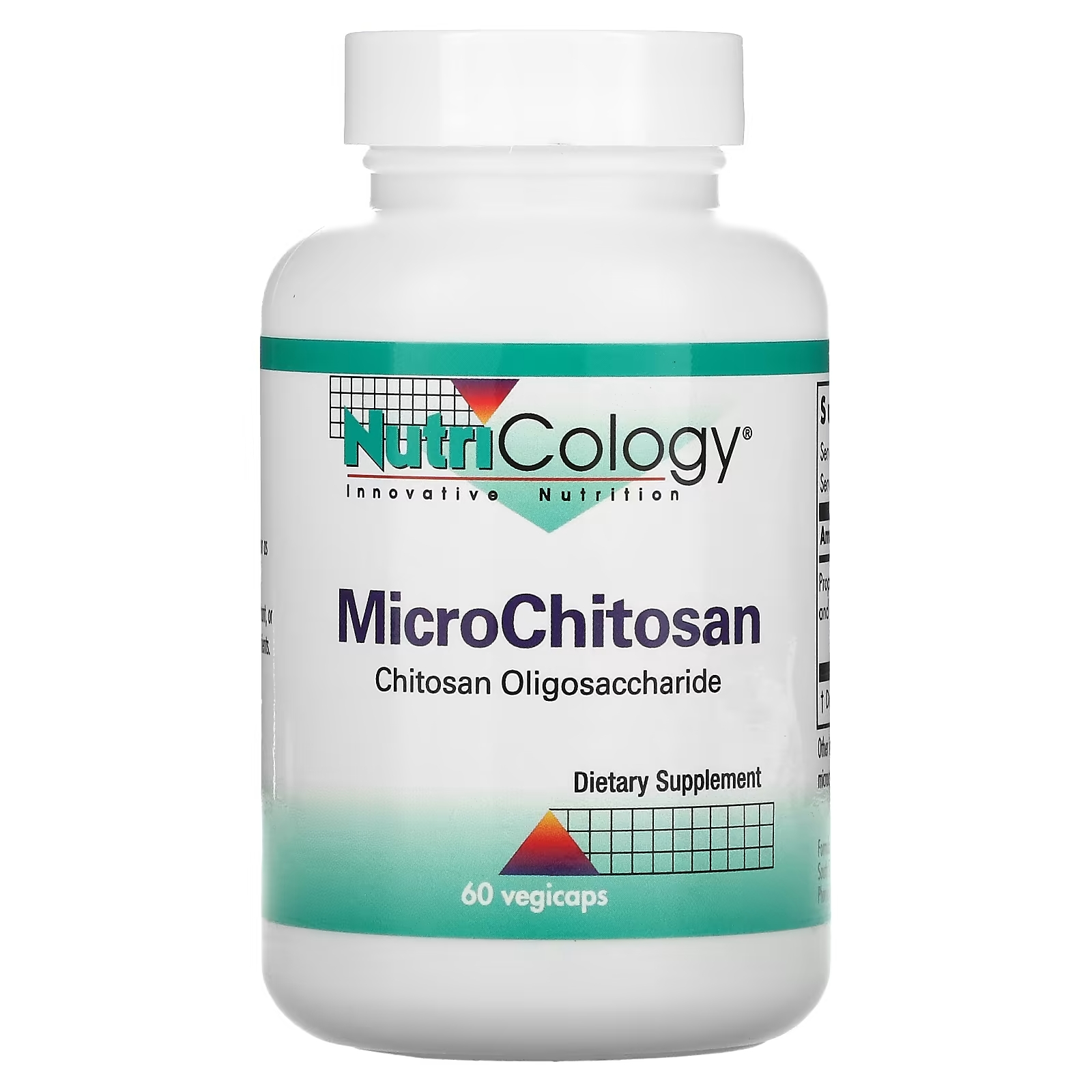 Nutricology MicroChitosan, 60 вегетарианских капсул nutricology тимус 75 вегетарианских капсул