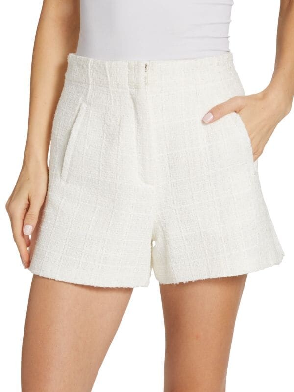 

Твидовые шорты jazmin Veronica Beard Off white