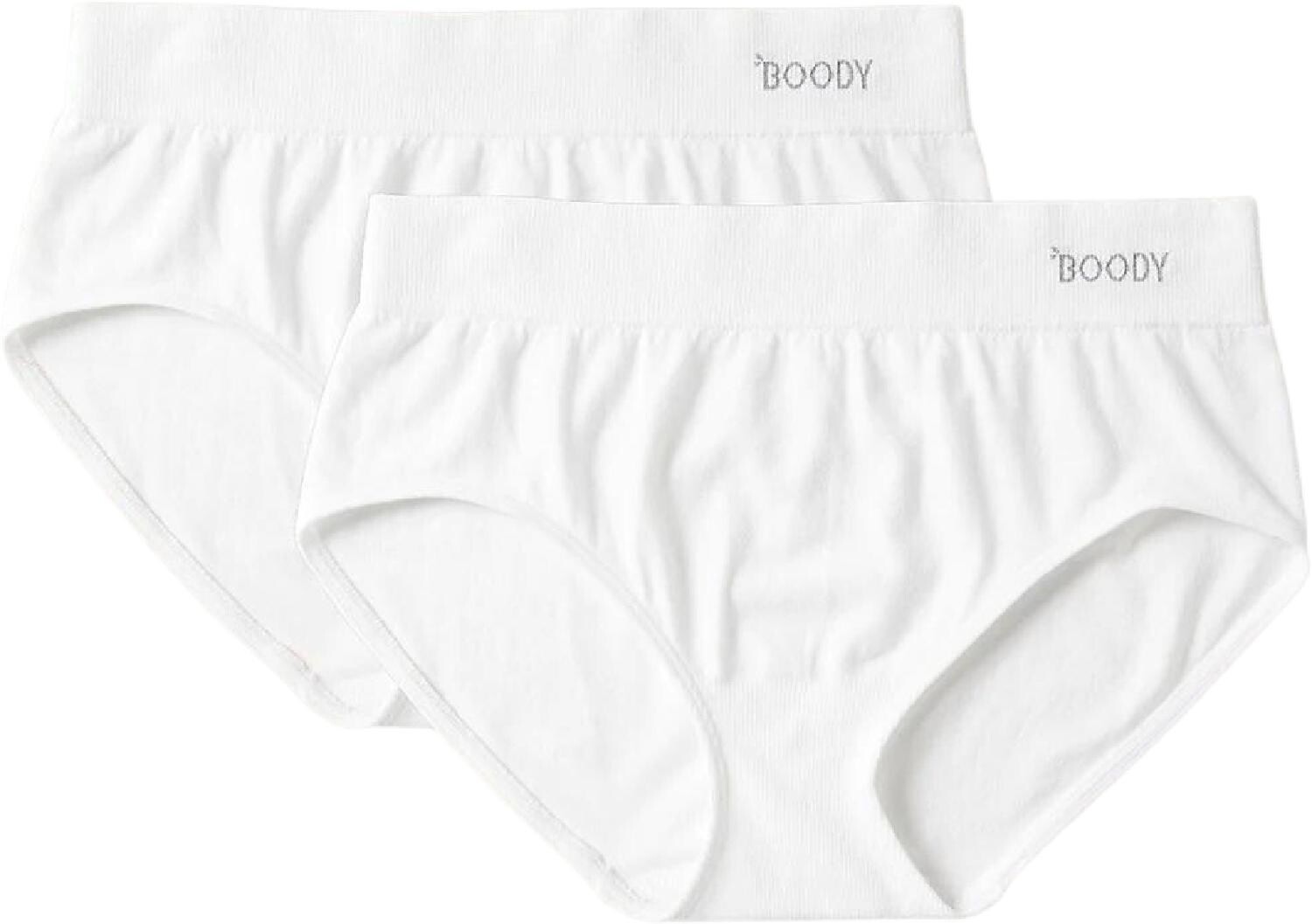 

Трусы-миди – женские – упаковка из 2 шт. Boody Eco Wear, белый