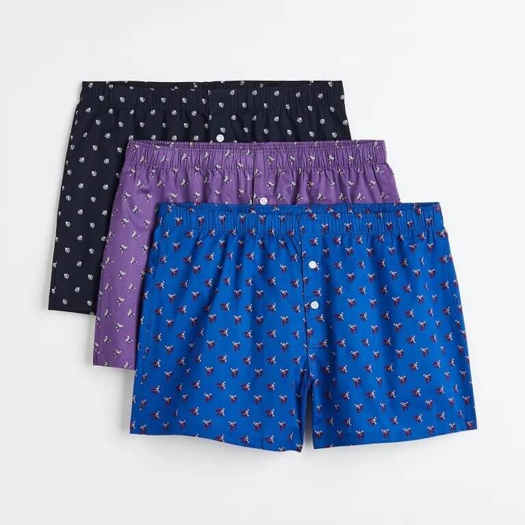 

Боксеры H&M Avengers 3-pack Woven Cotton, мультиколор