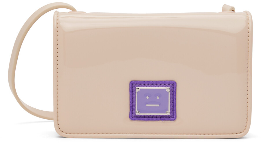 

Бежевая сумка с нашивками Acne Studios