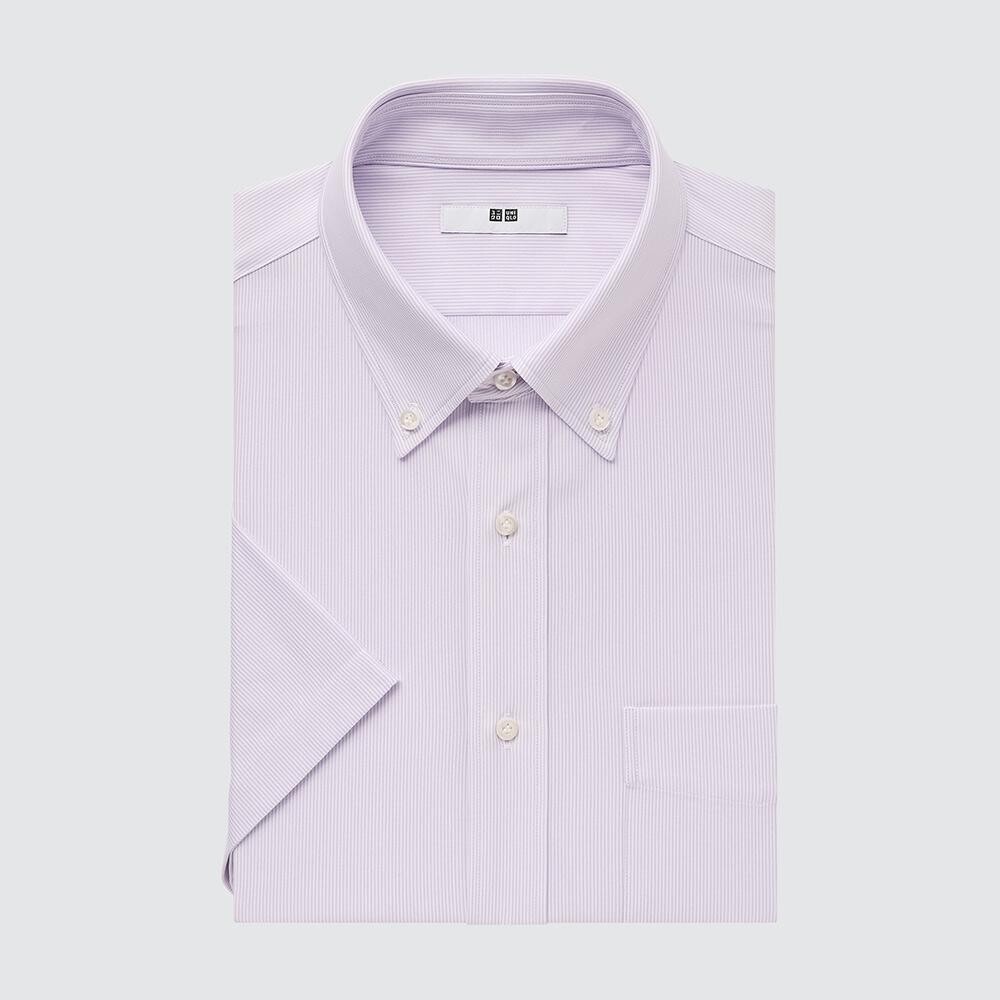 

Полосатая рубашка Uniqlo, фиолетовый