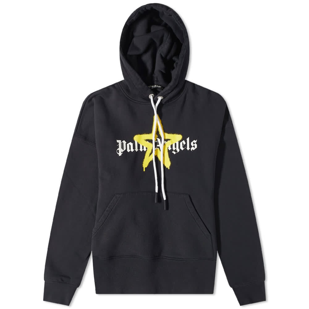 

Толстовка Palm Angels Star Sprayed Logo Popover Hoody, Черный