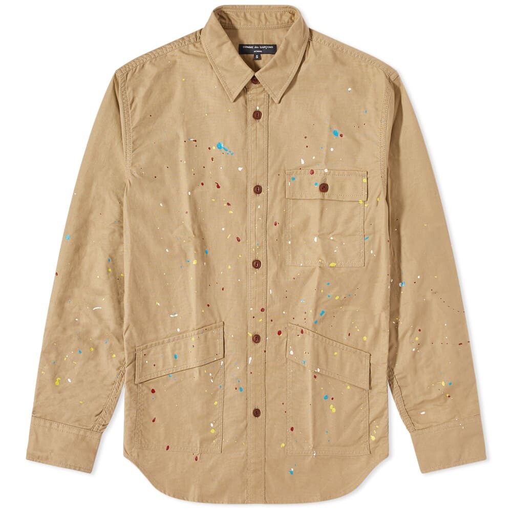 

Рубашка Comme des Garçons Homme Paint Splatter Overshirt