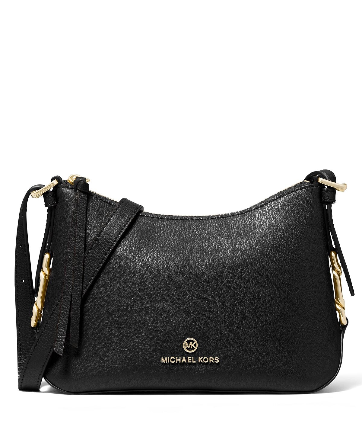 

Кожаная сумка через плечо laney среднего размера Michael Kors, черный