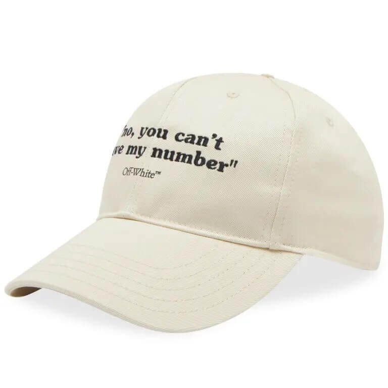 

Бейсболка Off-white Quotes, бежевый