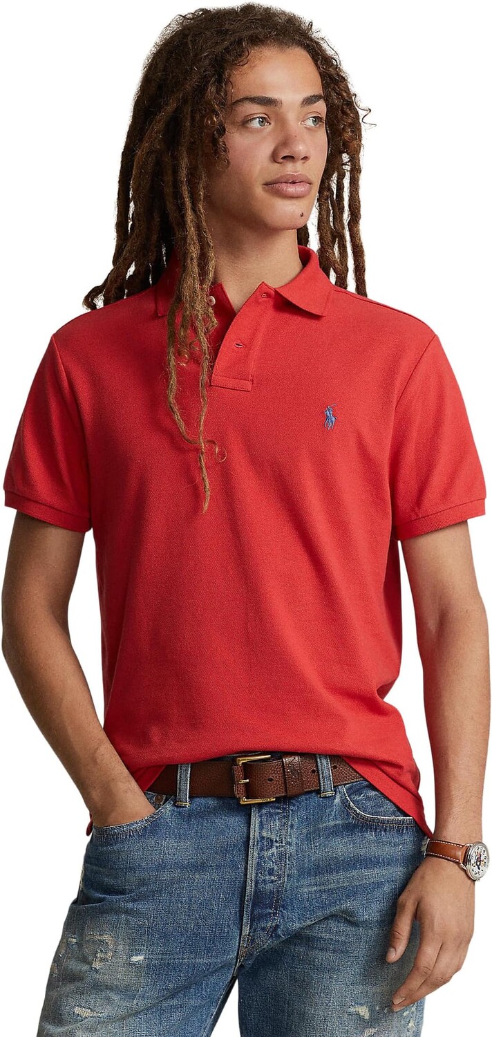 Рубашка-поло Classic Fit Mesh Polo Shirt Polo Ralph Lauren, цвет Post Red рубашка поло classic fit printed mesh polo shirt polo ralph lauren цвет race ready newport navy