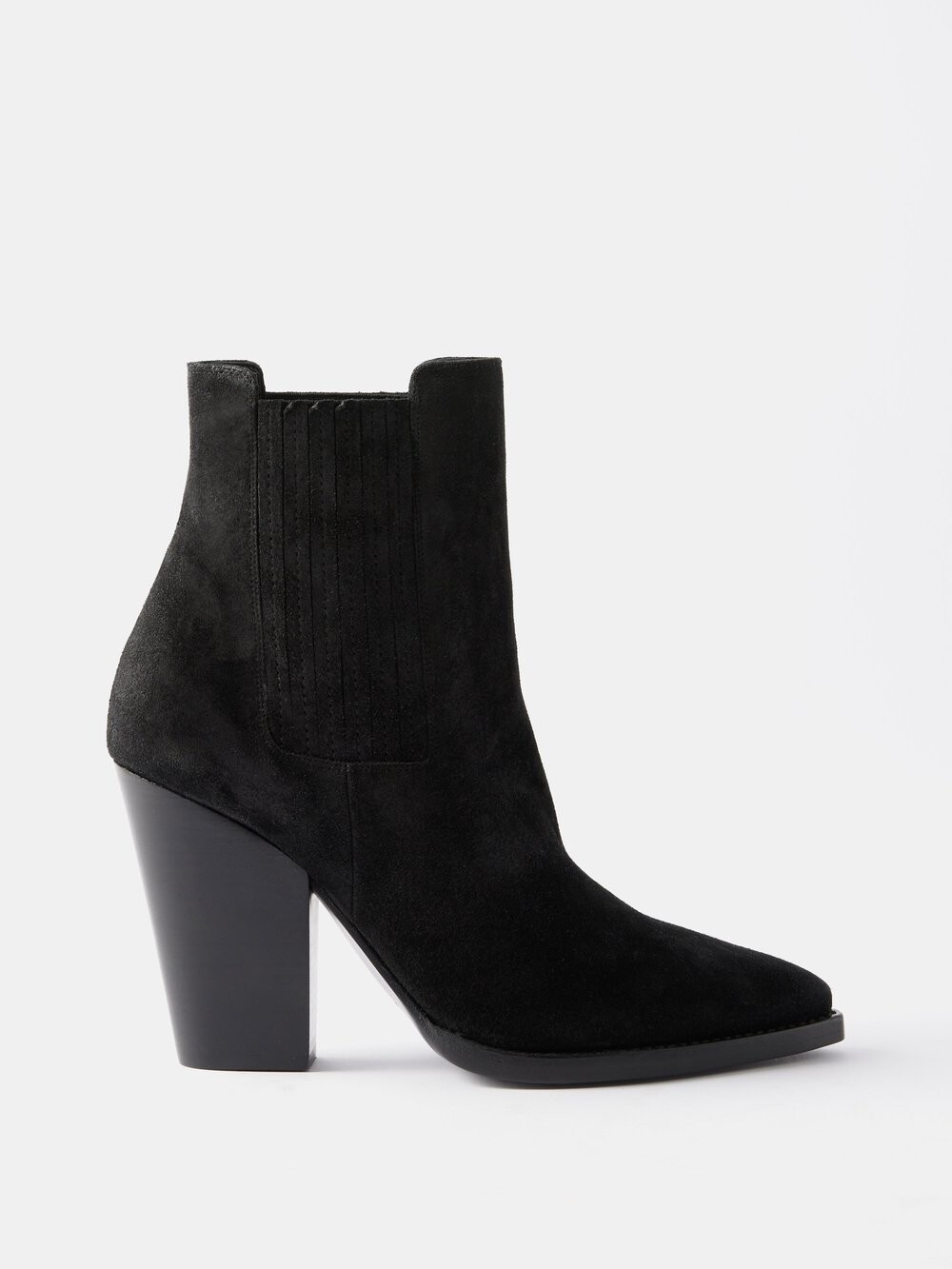 

Замшевые ботильоны theo 95 Saint Laurent, черный