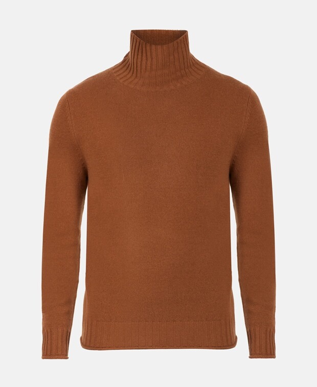 

Кашемировый пуловер FTC Cashmere, темно коричневый