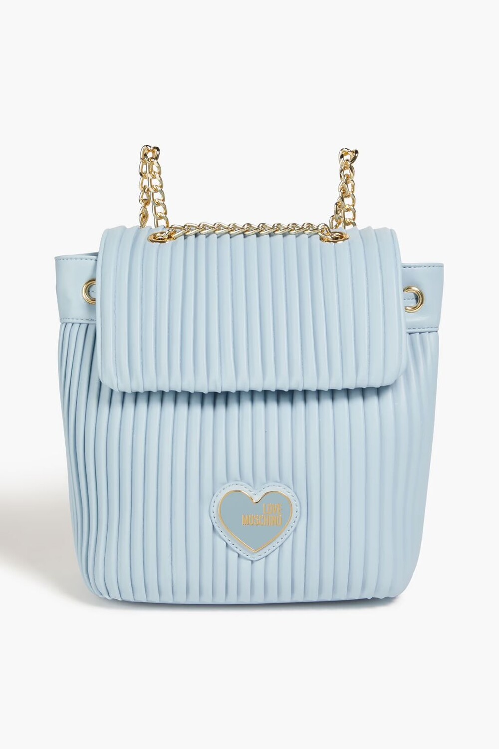 

Стеганый рюкзак из искусственной кожи Love Moschino, светло-синий