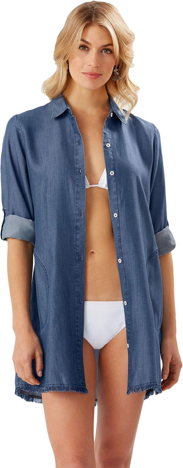 

Накидка Boyfriend Shirt Tommy Bahama, цвет Chambray