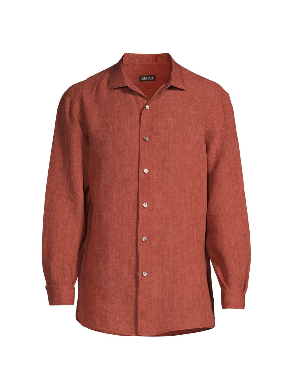 

Рубашка из чистого льна ZEGNA, красный