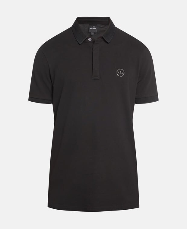 

Рубашка поло Armani Exchange, черный