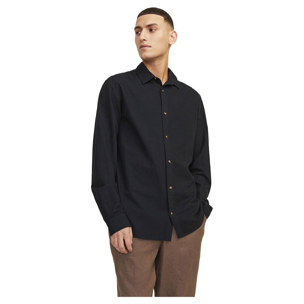 

Рубашка с коротким рукавом Jack & Jones Summer Linen, черный