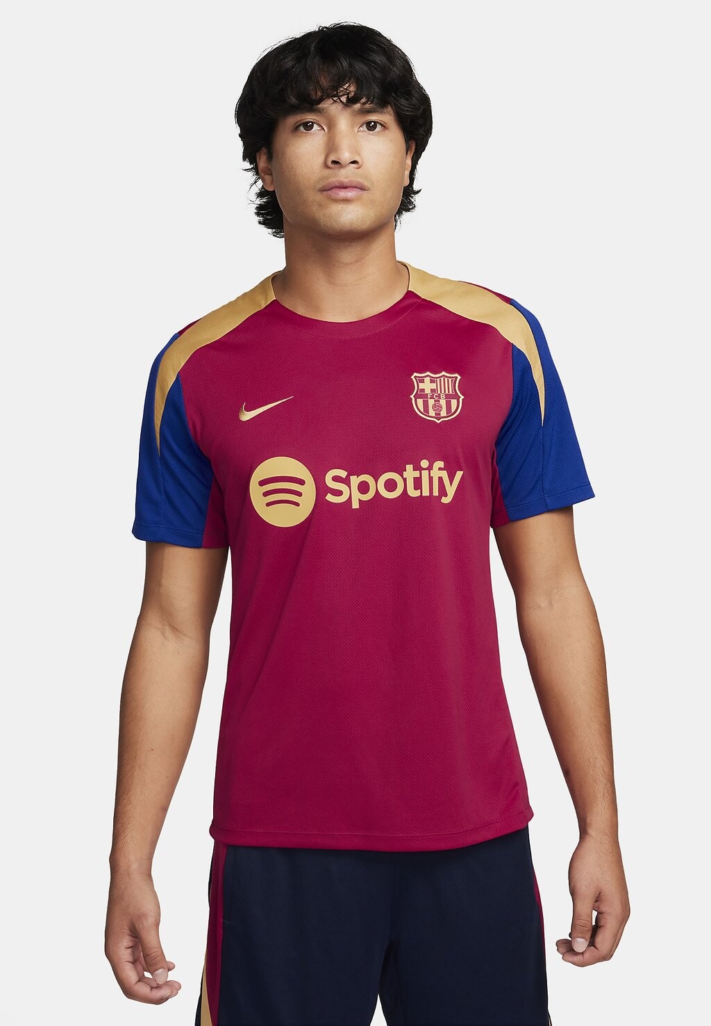 

Футболка Fc Barcelona Strike Ss Nike, цвет noble red deep royal blue club gold
